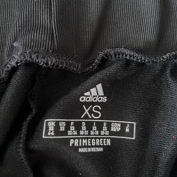 adidas sweatpants black and white straights size xs - Picture 5 of 5